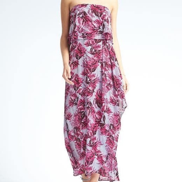Banana Republic Dresses & Skirts - Banana Republic Floral Tiered Flounce Maxi Dress 0